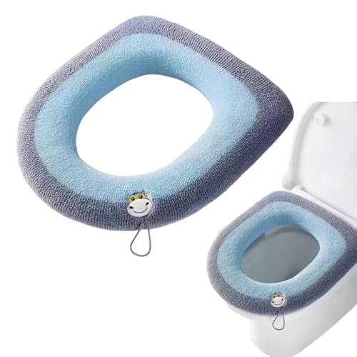 TEOZBLU Housse De Siège De Toilette, Lavable Housse De Siège De Wc, Abattant Wc Chauffant, Siege Toilette Doux Et Chaud, Coussin De Toilette, Housse De...