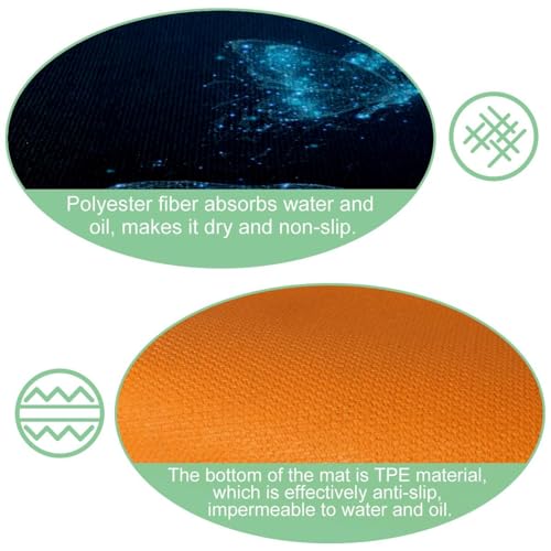 Tapis de sol absorbant et lavable en polyester pour sécuriser votre cuisine - 5
