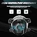 RAPOOSANS Fog Lights Assembly for 07-09 Jeep Wrangler,05-08 Dodge Magnum,05-10 Chrysler 300 Touring,06-10 Chrysler PT Cruiser,09 Journey Fog Light Replacement with H8 Bulbs & Switch and Wiring Kit