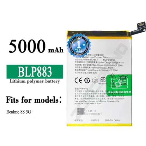 Image of Original BLP883 Battery for Oppo 8S 5G Battery with 1 Year warrenty*** (N67)