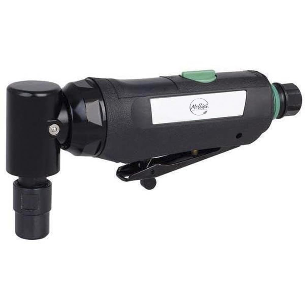 Right Angle Die Grinder, 1/4 in NPT Female Air Inlet, 1/4 in Collet, Medium Duty, 20,000 RPM, Mfr: 21AA82-A