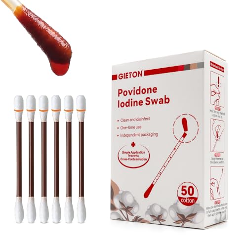 Disposable Povidone Iodine Swabs for Wound Care