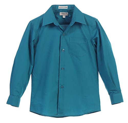 Image of Gioberti Boys Long Sleeve Solid Dress Shirt
