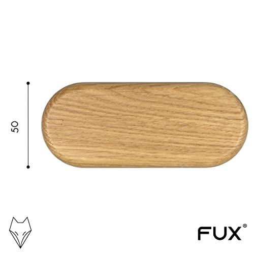 1 Stück Doppel Heizungsrohr Rosette, ohne Lochung, zweigeteilt, verschiedene Echthölzer, Rohrabdeckung, Abdeckrosetten, Verkleidung, Heizkörper Rosetten, Holz, Parkett, Holzrosetten (Eiche)