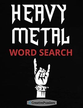 Paperback Heavy Metal Word Search: Metal Music Bands and Songs Puzzle Book