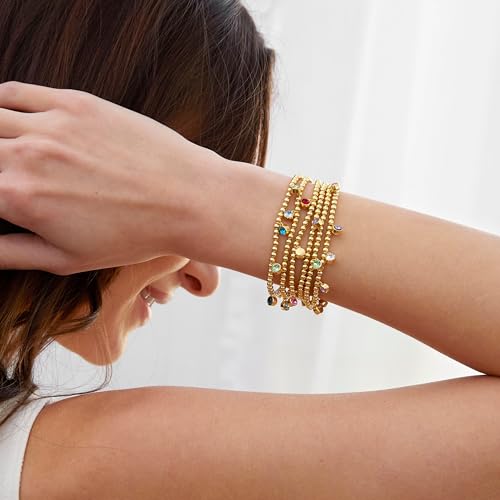 EVE'S ADDICTION 4 Charm Custom Bezel Charm Bead Bracelet - Gifts for Mom3