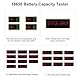 4 Kanäle 18650 Lithiumbatterie Batteriekapazitätstester AYWHP Digitalanzeige Batteriekapazität Innenwiderstandstester mit Typ-C LCD Display