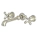 Kingston Brass KS7127AX 8-Inch Center Wall Mount Bathroom Faucet, Brushed Brass