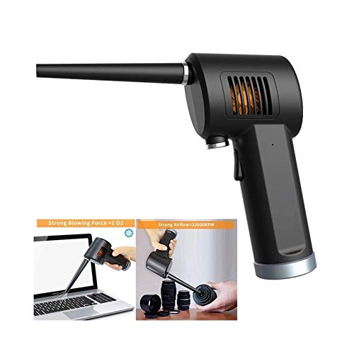 WKZWY-Gartenmöbel Schutzhülle Wiederaufladbares USB-Gebläse für Computer, Akku-Staubtuch, Tastatur und Elektronik (Color : Schwarz)