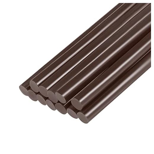 uxcell Mini Hot Glue Sticks for Glue Gun 0.27-inch x 4-inch Brown 12pcs