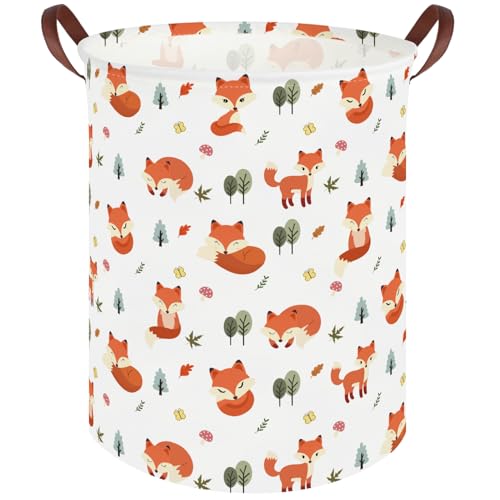 Image of Fox hamper,Waterproof foldable kids laundry basket,Toy basket,Clothes Organizer Baskets,baby Laundry Hamper,Room Decor(Fox)