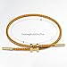Taefuwr Simple Titanium Rope Steel wire Bracelet, Bracelet with Adjustable Design Polished H Shape Buckle, Fashion Gift for Women Men (golden)