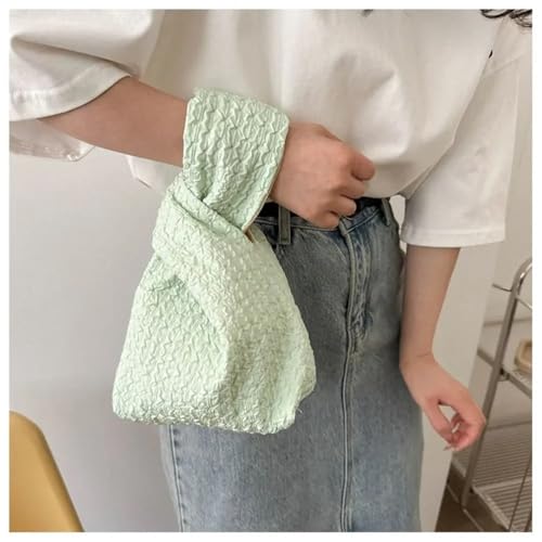 Women Wrist Bag Mini Knot Bag Tote Bag Girl Key Phone Pouch Student Reusable Folding Shopping Bags4
