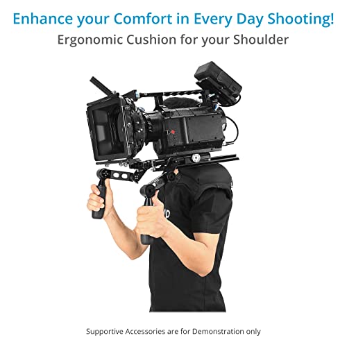 PROAIM Comfy Camera Shoulder Cushion Pad (Standard Size) for Photographers Video makers & Filming Crew, Black - Image 2