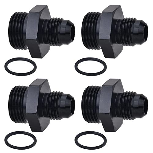 Image of EVIL ENERGY 6AN Flare to AN8 ORB Male O-Ring Fitting Adapter 4PCS
