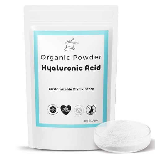 Vagiria Hyaluronic Acid Powder for DIY Skincare - 99% Purity, Ultimate Moisturizer, Smoother Skin, Wrinkle-Reducing Elixir, Perfect for Post-Peel Care