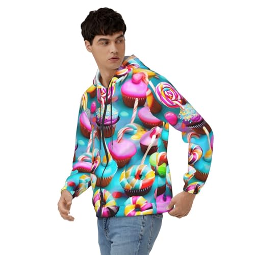 Sweat à capuche coloré hommes fini les pulls ternes pour l'hiver - 4