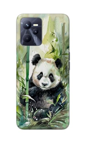 Image of Printed Hard Back Cover for Realme Narzo 50A Prime Back Cover (Panda -J1) -190724(EA)