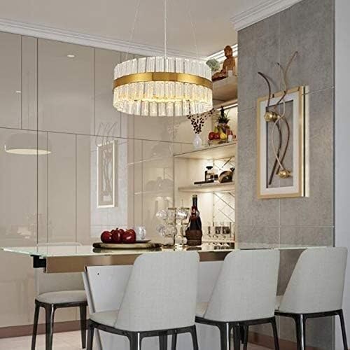 Suspension en cristal de LED dorée au design haut de gamme CNCNSH