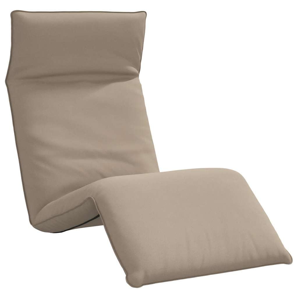Składany leżak ogrodowy Taupe 175x54x8,5 cm Oxford Fabric wodoodporny z regulacją oparcia 5 poziomów na plażę i do domu