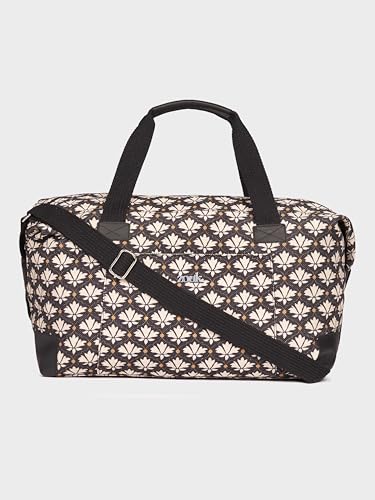 Image of ZOUK Collapsible Duffle Bag for Men and Women | Lightweight Foldable Travel Duffel Bag | Vegan Leather & Handcrafted Fabric | Water-Resistant Lining | 33L Weekend & Short Trip Bag | Bidri Kaiser