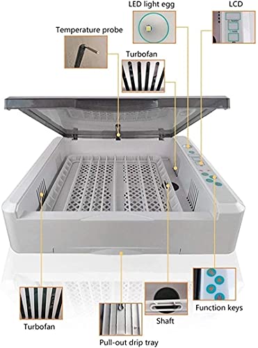 Ei incubator, 36 eieren Volautomatische Poultry Hatcher Machine, LED Candler Automatische Egg Turner Temperatuurregeling… - Afbeelding 3