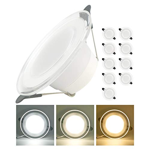 Focos empotrables LED para techos con poco espacio, luces de 6W tricolor 2