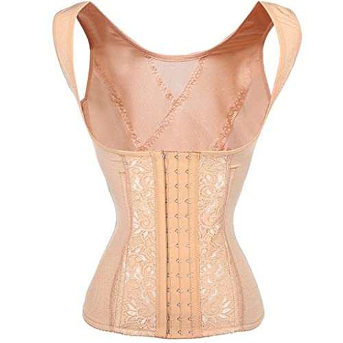 Corset abdomen court dentelle acier os palais taille corset Saisons femme