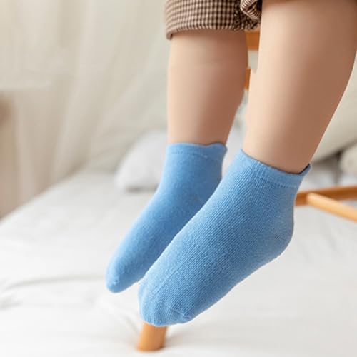 Image of MOMISY Baby Girl Boys children Non Slip Socks Toddlers Infant Warm Cotton Stretch Anti skid Socks-6 Pairs