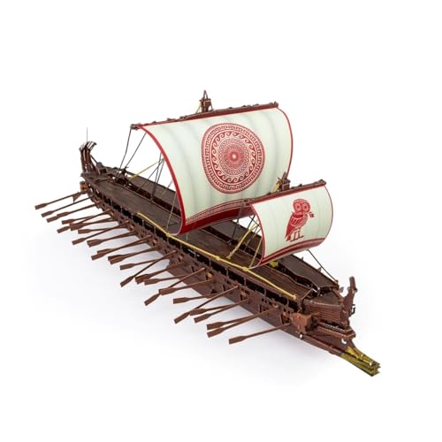 Metal Earth Premium Series Greek Trireme Ship 3D Metal Model Kit Fascinations - Image 5