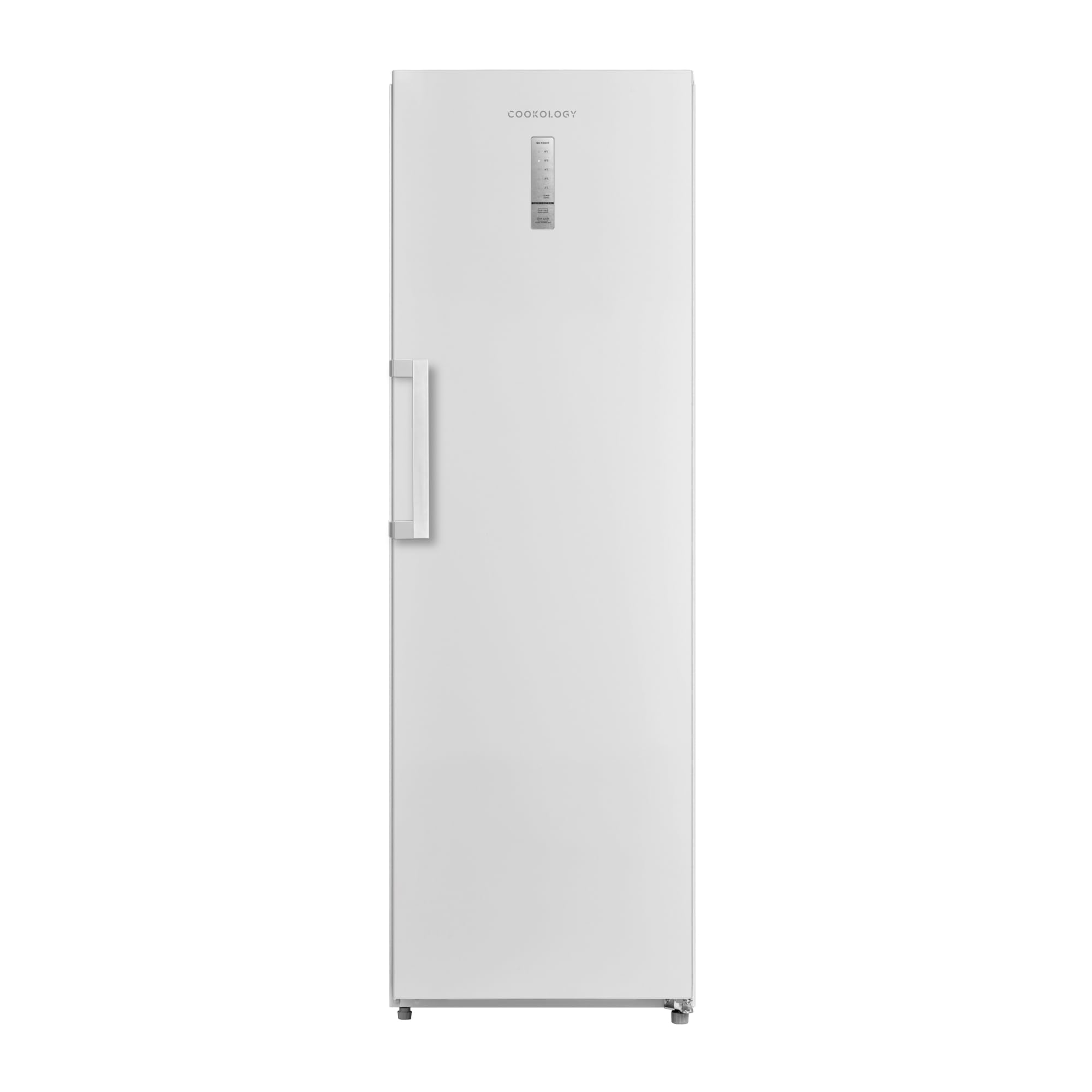 CTFR362WH Tall Larder Fridge, 362 Litre Freestanding Frost Free Refrigerator with Temperature Touch Control, Large Storage, Reversible Door, Adjustable Shelves and Levelling Feet - White