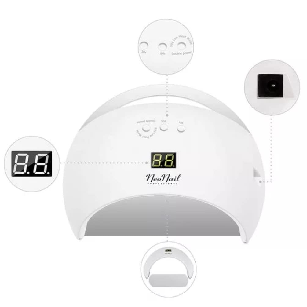 Neonail Smart Set Premium pudełko na prezent Studio paznokci 5x Colour 3ml lakier do paznokci UV lampa LED 21W/48W Eco base top cleaner + więcej akcesoriów w zestawie prezentowym