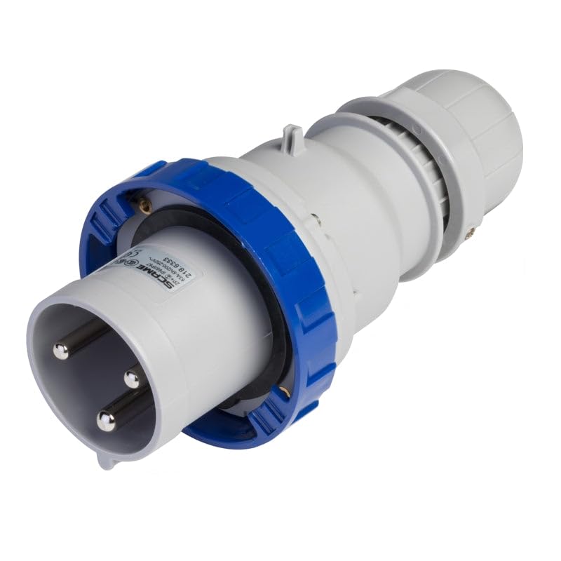 Spina Scame 218.6333 63 Amp 240V 2P + E IP67