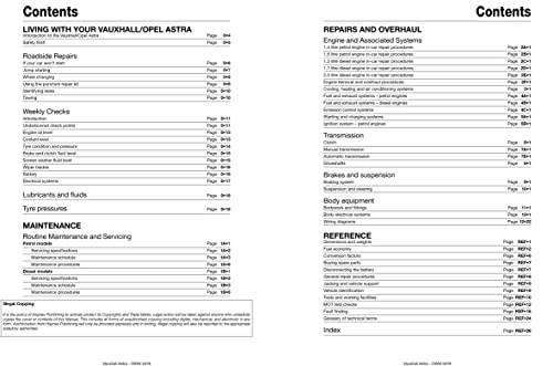 Vauxhall/Opel Astra: (Dec 09 - 13) 59 to 13 John