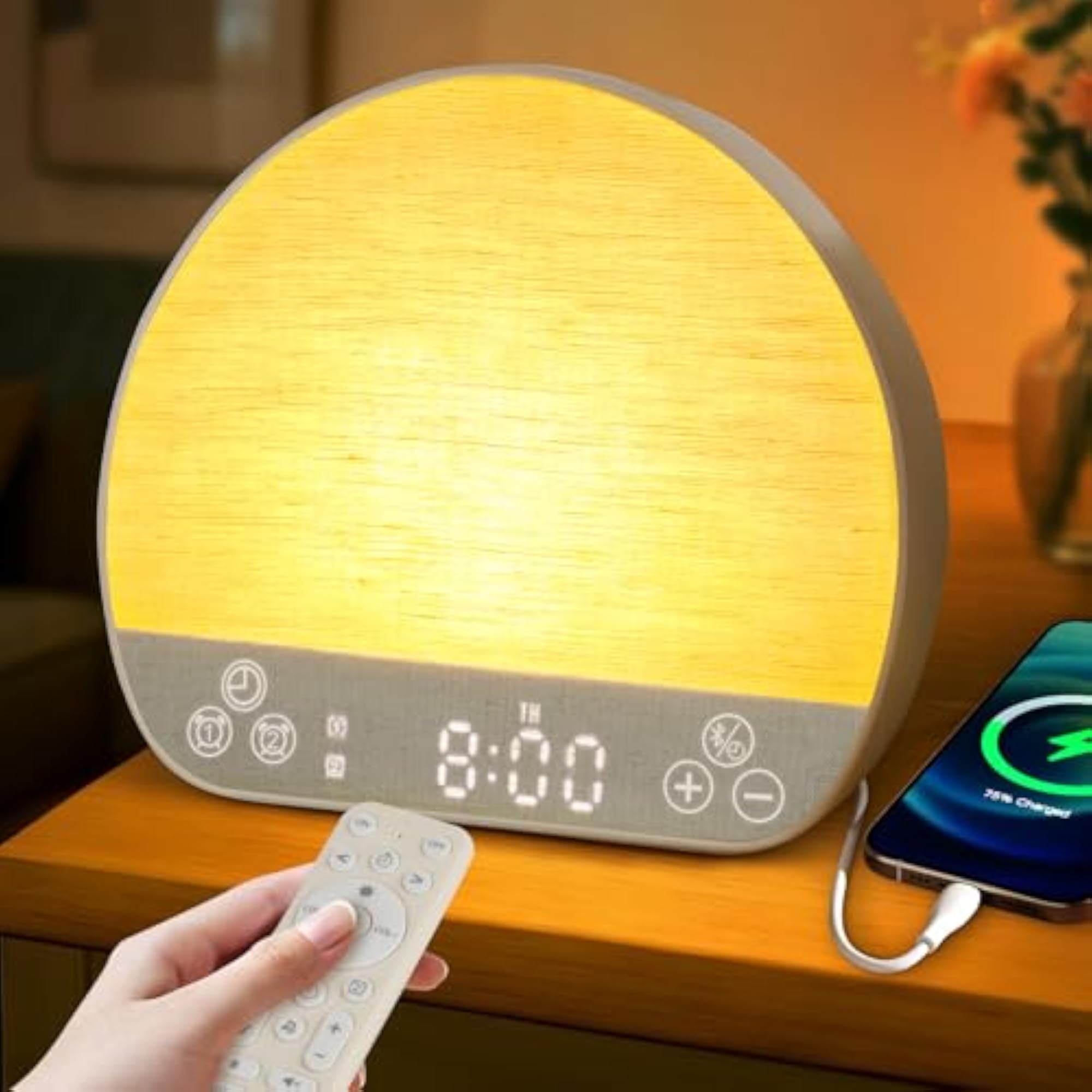 Sunrise Alarm Clock with Bluetooth Speaker