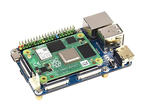For Raspberry Pi Compute Module 4 Io Board,Mini Base Board (A) Lite Version With Standard Cm4 Socket And Color-Coded Raspberry Pi 40Pin Gpio Header Onboard Csi/Dsi/Fan/Hdmi/Usb/Rj45 Connectors #TOP7