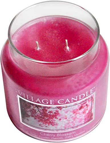 Village-Candle-Cherry-Blossom-26-oz-Glass-Jar-Scented-Candle-Large Village Candle Cherry Blossom 26 oz Glass Jar Scented Candle Large