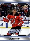 2024-25 Upper Deck MVP Hockey #47 Jack Hughes New Jersey Devils Official NHL Trading Card (Stock Photo Shown, Card in Near Mint to Mint Condition)