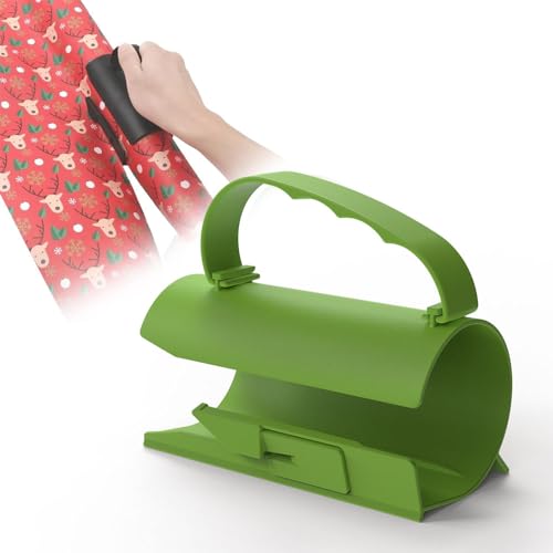 Cortador de Papel de regalo Deslizante y Reemplazable,Cortador Papel Envoltura,Cortador de Papel Rollo,Embalaje herramienta de corte de papel de Navidad,Herramienta de Corte de Papel de Embalaje