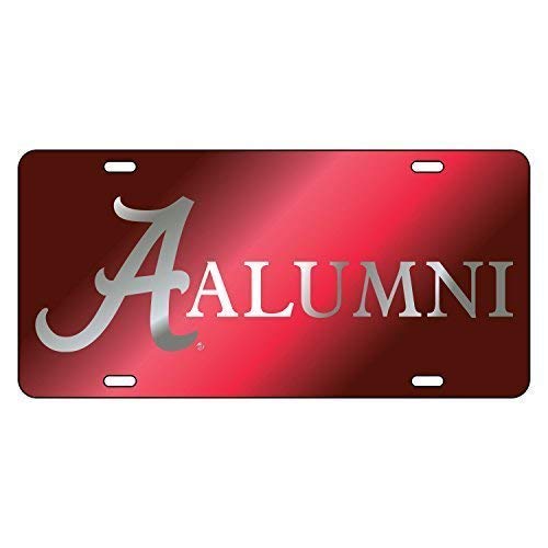 Alabama Crimson Tide Tag (LASER CRIM/SIL A ALUMNI TAG)