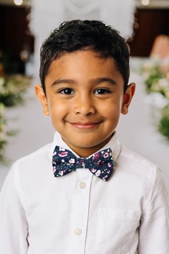 Spring Notion Boys' Cotton Floral Bow Tie3