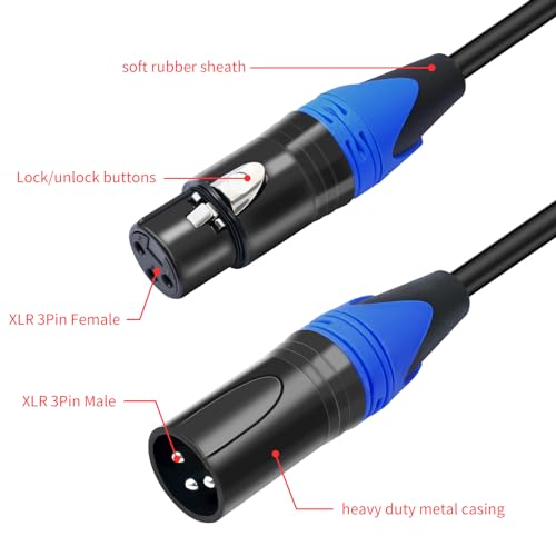 Cable XLR hembra a 2 XLR macho soluciona ruidos al duplicar señal de micrófono 5