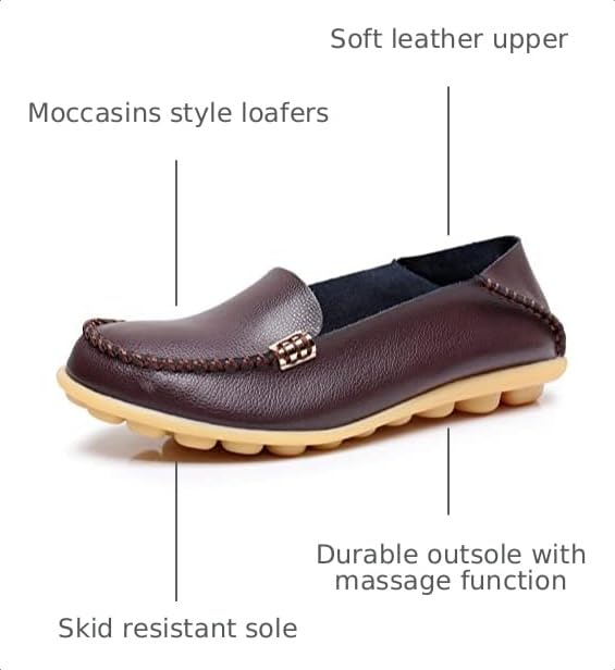 Image of VenusCelia Women's Natural Comfort 2 Walking Flat Loafer