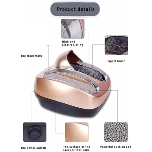 Máquina de limpieza de suelas, unidad automática de pulido de suela de zapato con almohadilla absorbente de agua y función de inducción para uso doméstico, clínica, hotel
