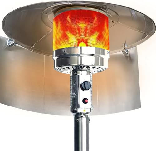 Patio Heater Reflector Shield Outdoor Patio Heater Shield Reflector for Extra Heat Reflecting Saving Gas