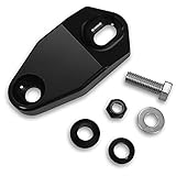 Memphis Shades Headlight Extension Block for 93-05 Harley FXDL (Top Mount) (Black)