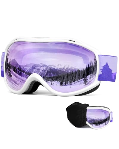 FMY Ski Snowboard OTG Goggles,Anti Fog UV400 Protection Skiing Snowmobile...