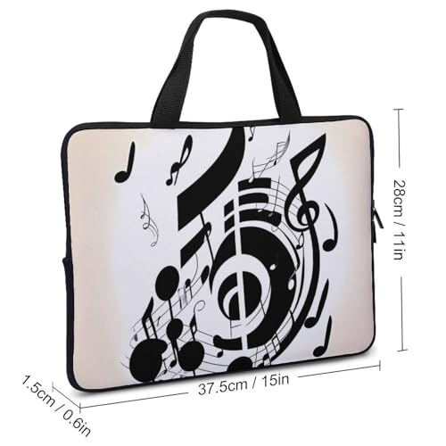 Housse ordinateur 15 pouces musique contre rayures et chocs de transport - 2