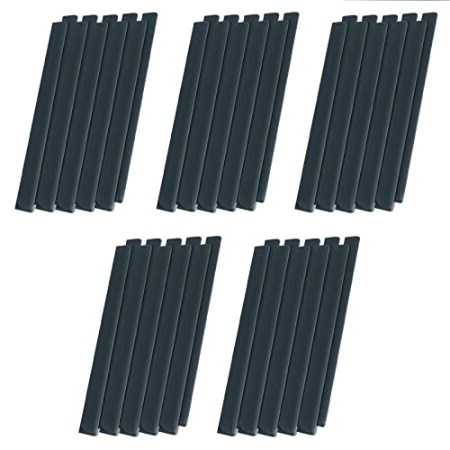 LZQ Lot de 50 clips de fixation universels en PVC - Brise-vue - Pour panneaux double fil - Anthracite