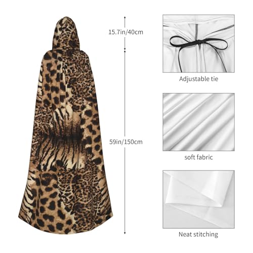 Cape durable pour cosplay léopard EdWal en tissu résistant adulte - 5
